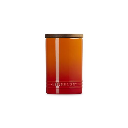 Le Creuset aardewerken signature voorraadpot 0.77 liter - oranjerood