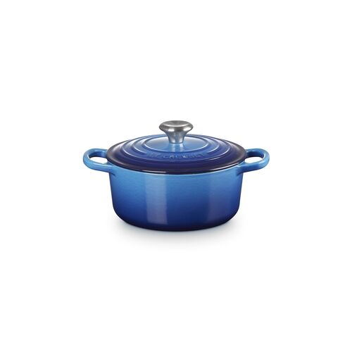Le Creuset gietijzeren ronde braadpan 18 cm / 1.8 liter - azure