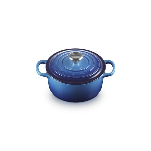 Le Creuset gietijzeren ronde braadpan 18 cm / 1.8 liter - azure