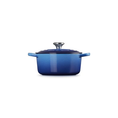 Le Creuset gietijzeren ronde braadpan 18 cm / 1.8 liter - azure