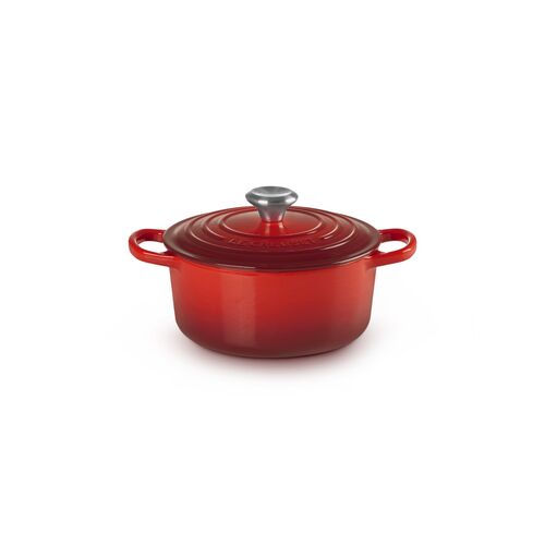 Le Creuset gietijzeren ronde braadpan 18 cm / 1.8 liter - kersenrood