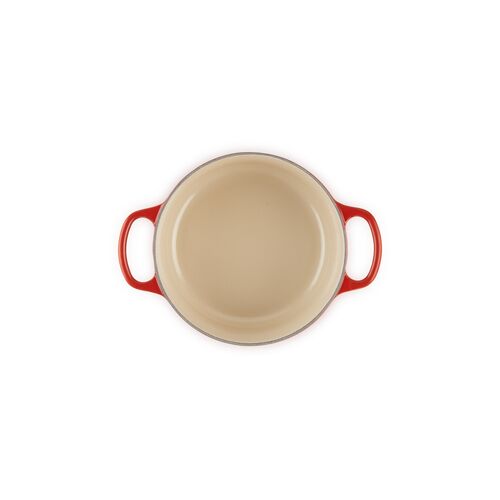 Le Creuset gietijzeren ronde braadpan 18 cm / 1.8 liter - kersenrood