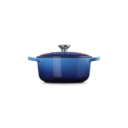 Le Creuset gietijzeren ronde braadpan 20 cm / 2.4 liter - azure