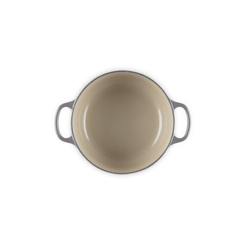 Le Creuset gietijzeren ronde braadpan 20 cm / 2.4 liter - flint