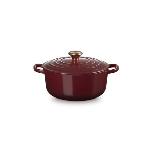 Le Creuset gietijzeren ronde braadpan 20 cm / 2.4 liter - garnet