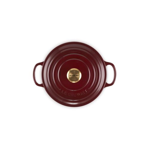 Le Creuset gietijzeren ronde braadpan 20 cm / 2.4 liter - garnet