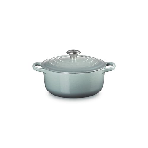Le Creuset gietijzeren ronde braadpan 20 cm / 2.4 liter - sea salt