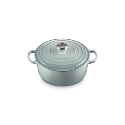 Le Creuset gietijzeren ronde braadpan 20 cm / 2.4 liter - sea salt