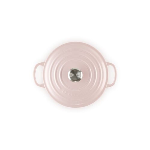 Le Creuset gietijzeren ronde braadpan 20 cm / 2.4 liter - shell pink