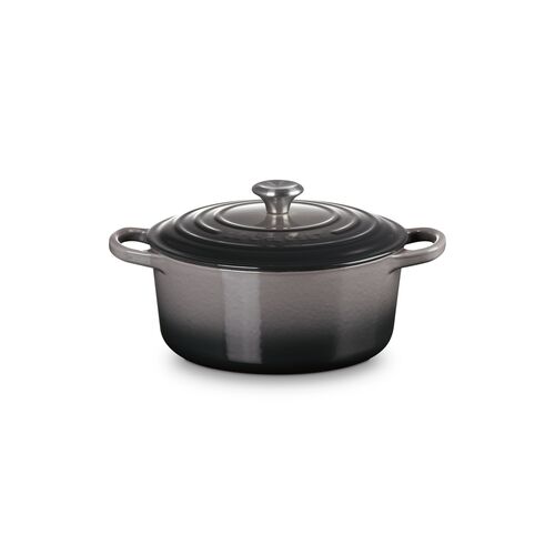 Le Creuset gietijzeren ronde braadpan 22 cm / 3.3 liter - flint
