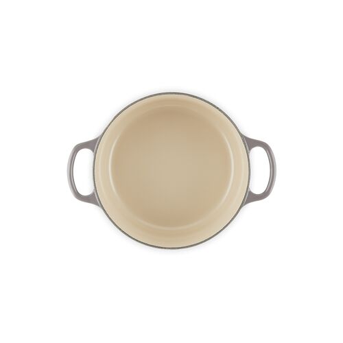 Le Creuset gietijzeren ronde braadpan 22 cm / 3.3 liter - flint