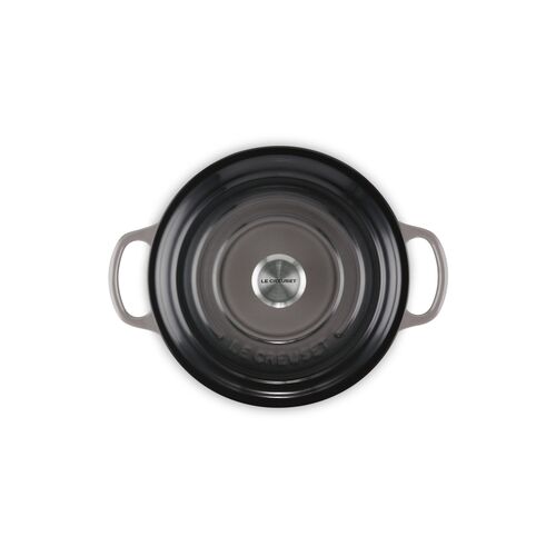 Le Creuset gietijzeren ronde braadpan 22 cm / 3.3 liter - flint