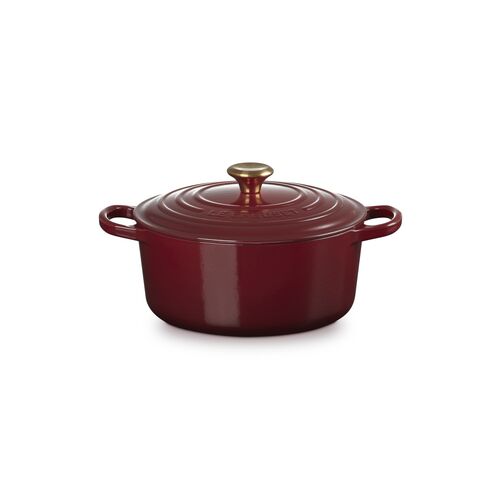 Le Creuset gietijzeren ronde braadpan 22 cm / 3.3 liter - garnet
