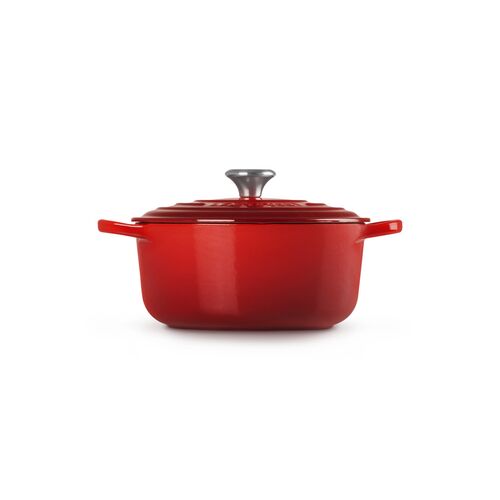 Le Creuset gietijzeren ronde braadpan 22 cm / 3.3 liter - kersenrood