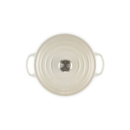 Le Creuset gietijzeren ronde braadpan 22 cm / 3.3 liter - meringue