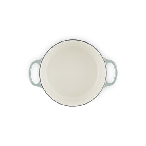 Le Creuset gietijzeren ronde braadpan 22 cm / 3.3 liter - sea salt