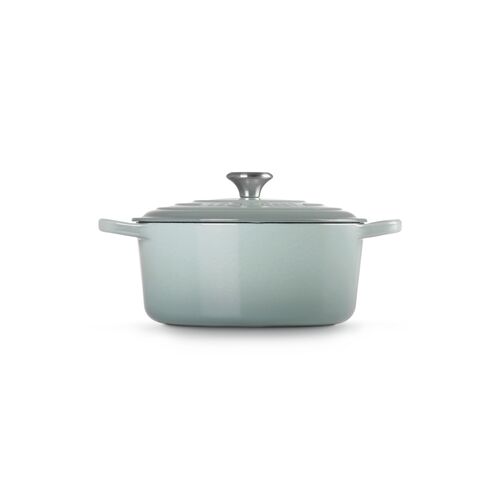 Le Creuset gietijzeren ronde braadpan 22 cm / 3.3 liter - sea salt