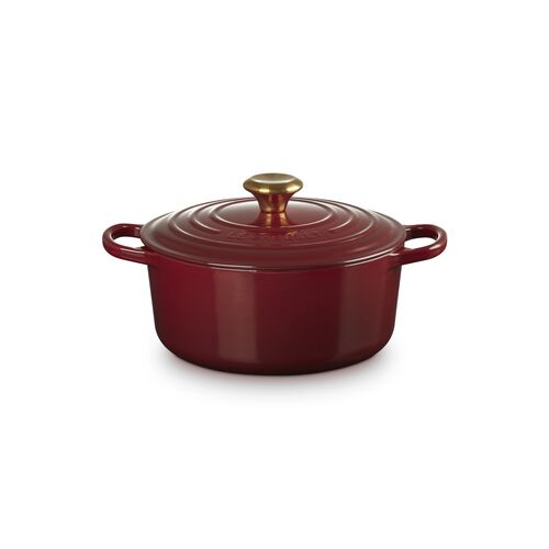 Le Creuset gietijzeren ronde braadpan 24 cm / 4.2 liter - garnet