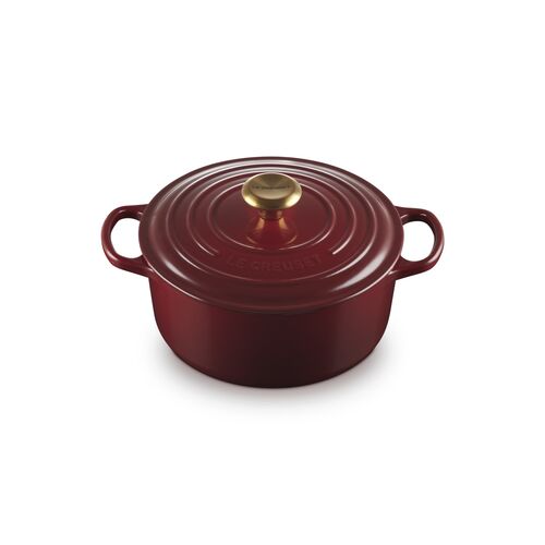 Le Creuset gietijzeren ronde braadpan 24 cm / 4.2 liter - garnet