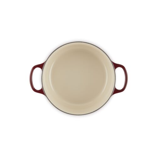 Le Creuset gietijzeren ronde braadpan 24 cm / 4.2 liter - garnet
