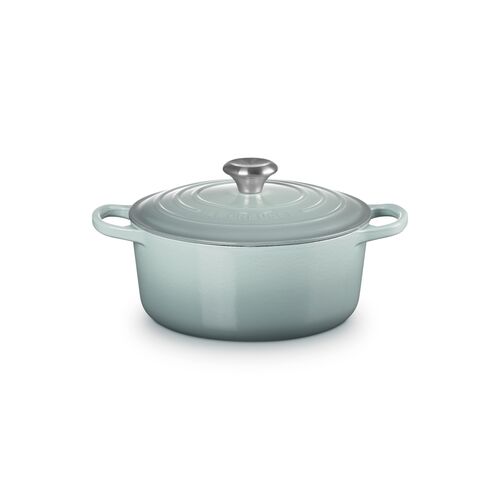 Le Creuset gietijzeren ronde braadpan 24 cm / 4.2 liter - sea salt