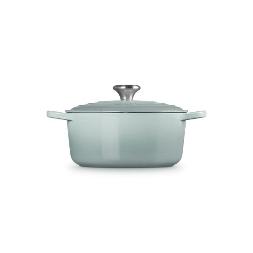 Le Creuset gietijzeren ronde braadpan 24 cm / 4.2 liter - sea salt