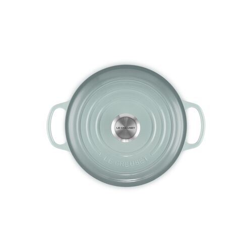 Le Creuset gietijzeren ronde braadpan 24 cm / 4.2 liter - sea salt