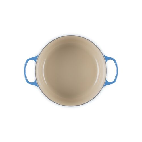 Le Creuset gietijzeren ronde braadpan 26 cm / 5.3 liter - azure