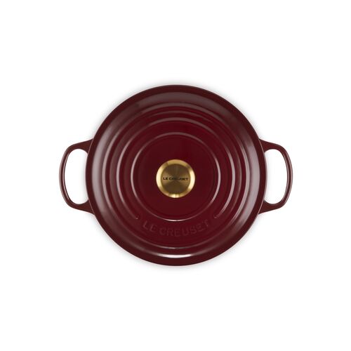 Le Creuset gietijzeren ronde braadpan 26 cm / 5.3 liter - garnet