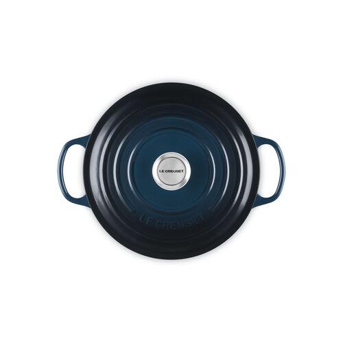 Le Creuset gietijzeren ronde braadpan 26 cm / 5.3 liter - nuit