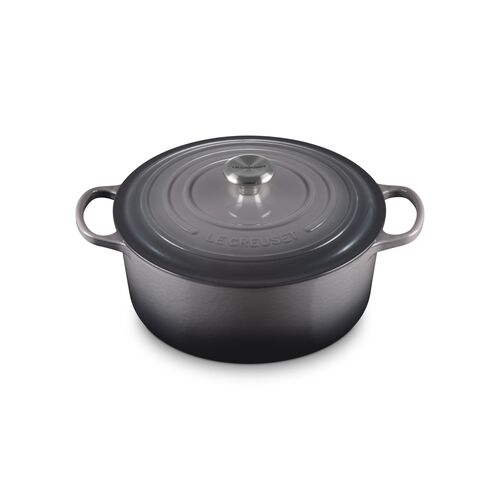Le Creuset gietijzeren ronde braadpan 28 cm / 6.7 liter - flint