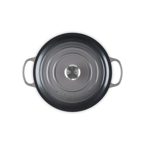 Le Creuset gietijzeren ronde braadpan 28 cm / 6.7 liter - flint