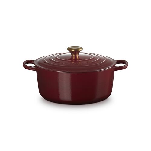 Le Creuset gietijzeren ronde braadpan 28 cm / 6.7 liter - garnet