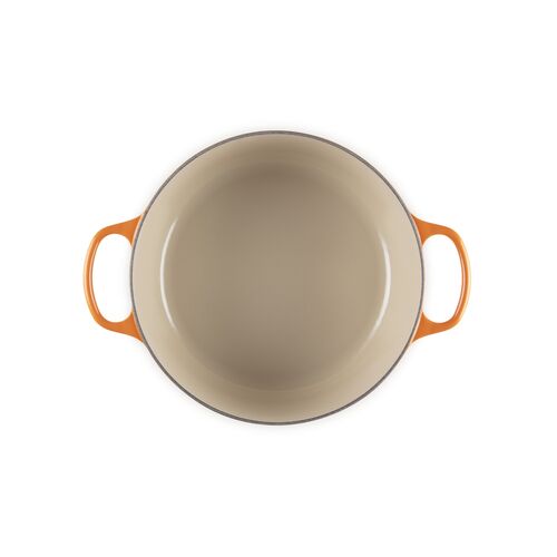 Le Creuset gietijzeren ronde braadpan 28 cm / 6.7 liter - oranjerood