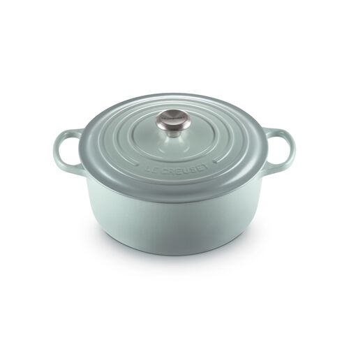 Le Creuset gietijzeren ronde braadpan 28 cm / 6.7 liter - sea salt