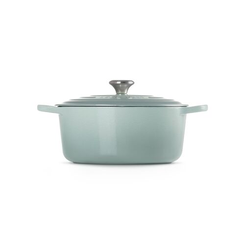 Le Creuset gietijzeren ronde braadpan 28 cm / 6.7 liter - sea salt