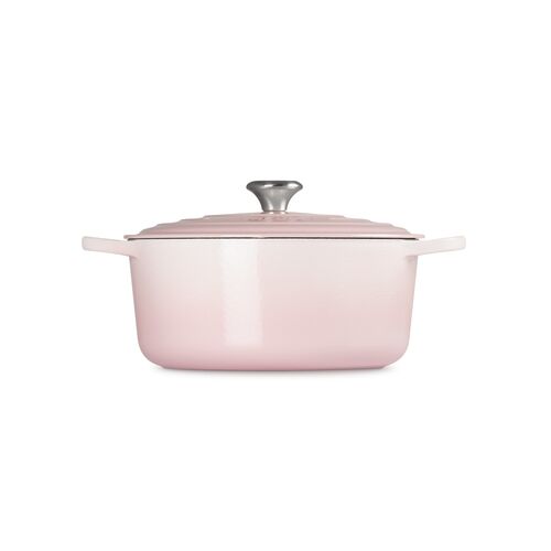 Le Creuset gietijzeren ronde braadpan 28 cm / 6.7 liter - shell pink