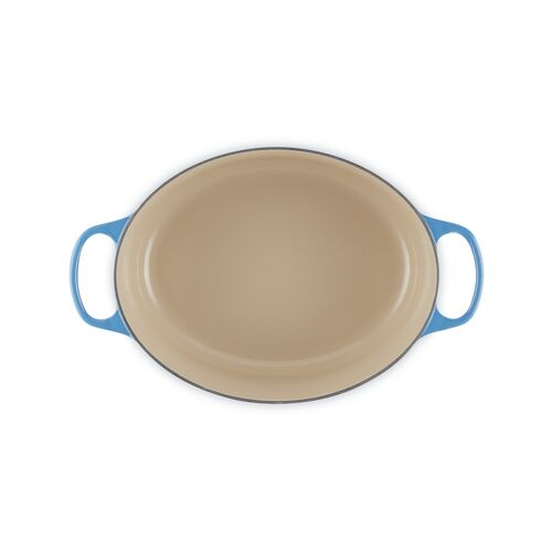 Le Creuset gietijzeren ovale braadpan 31 cm / 6.3 liter - azure