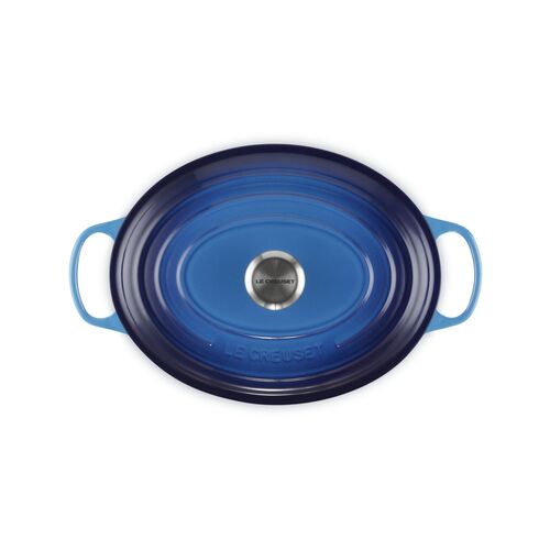 Le Creuset gietijzeren ovale braadpan 31 cm / 6.3 liter - azure