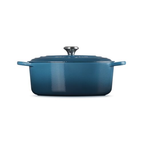 Le Creuset gietijzeren ovale braadpan 31 cm / 6.3 liter - deep teal