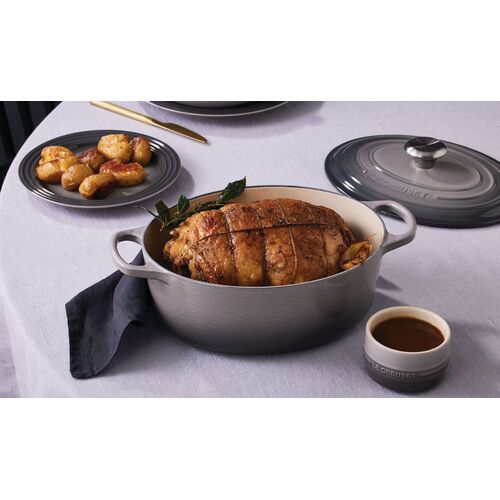 Le Creuset gietijzeren ovale braadpan - 31 cm / 6.3 liter - flint
