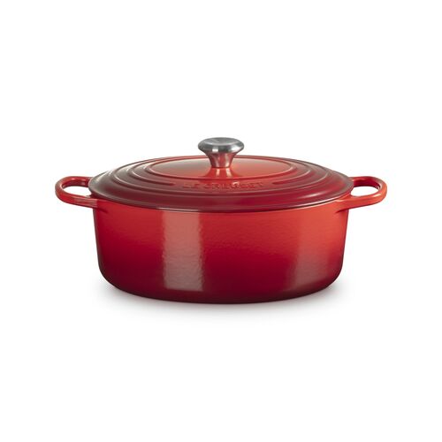 Le Creuset gietijzeren ovale braadpan 31 cm / 6.3 liter - kersenrood