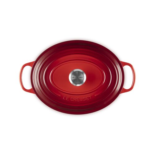 Le Creuset gietijzeren ovale braadpan 31 cm / 6.3 liter - kersenrood