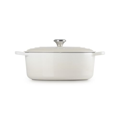 Le Creuset gietijzeren ovale braadpan 31 cm / 6.3 liter - meringue
