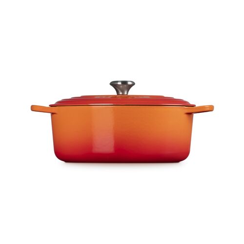 Le Creuset gietijzeren ovale braadpan 31 cm / 6.3 liter - oranjerood