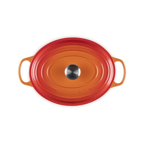 Le Creuset gietijzeren ovale braadpan 31 cm / 6.3 liter - oranjerood