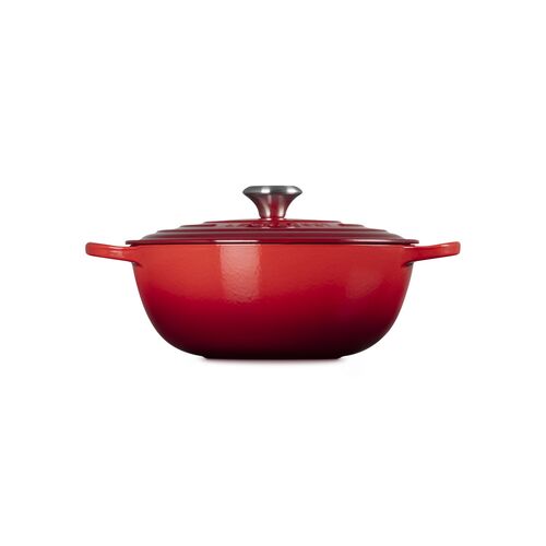 Le Creuset gietijzeren marmite - 26 cm / 4.1 liter - kersenrood