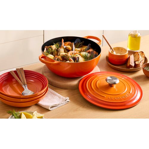 Le Creuset gietijzeren marmite - 26 cm / 4.1 liter - oranjerood