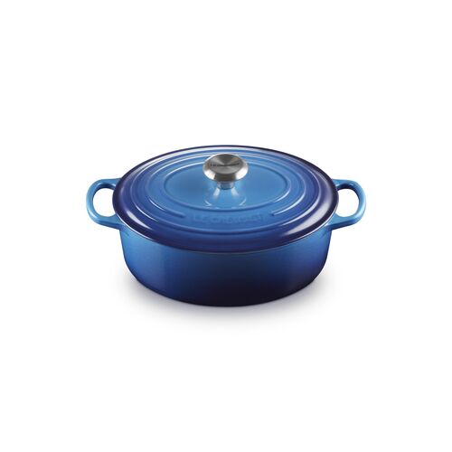 Le Creuset gietijzeren ovale braadpan - 27 cm / 4.1 liter - azure