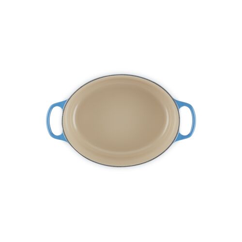Le Creuset gietijzeren ovale braadpan - 27 cm / 4.1 liter - azure